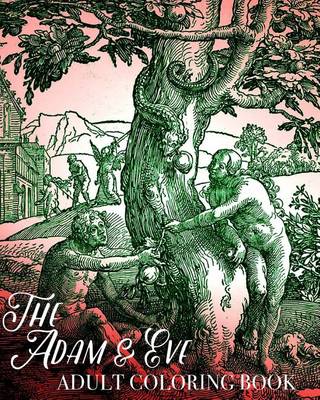 Book cover for Adam and Eve Adult Coloring Book