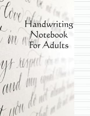 Book cover for Handwriting Notebook for adults