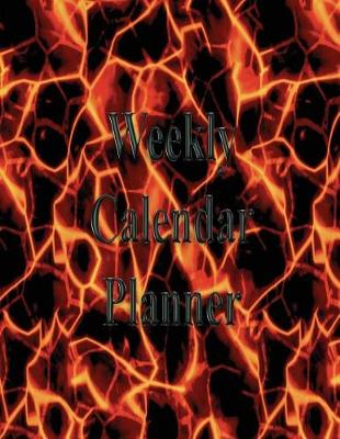 Book cover for Weekly Calendar Planner - 70 Weeks - (8.5 X 11) - Lava Flow