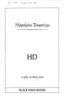 Book cover for Hippolytus Temporizes