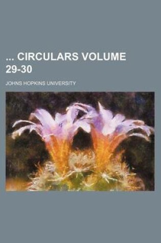 Cover of Circulars Volume 29-30