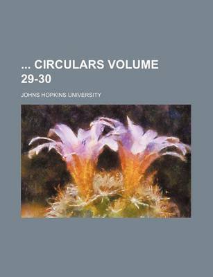 Book cover for Circulars Volume 29-30