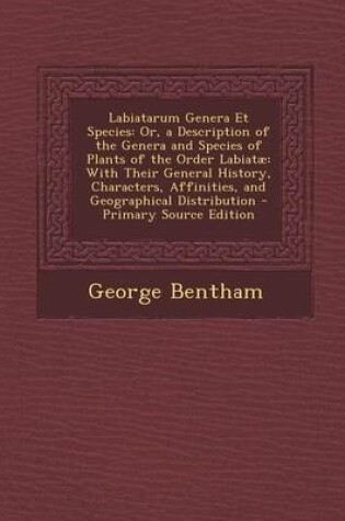 Cover of Labiatarum Genera Et Species