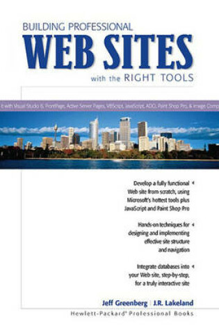 Cover of Building Professional Web Sites with the Right Tools