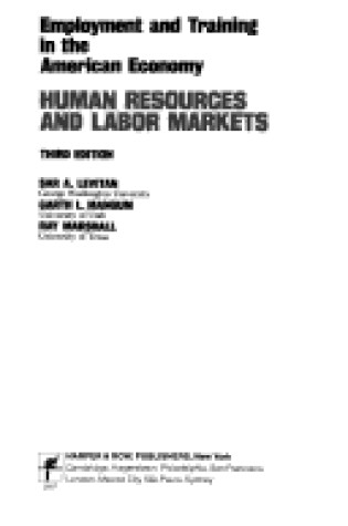 Cover of Human Resources and Labor Markets