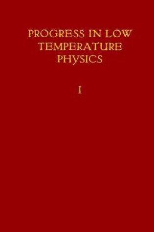 Cover of Progress in Low Temperature Physics V1