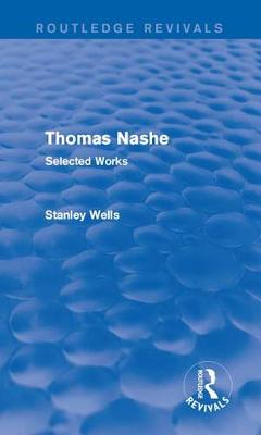 Cover of Thomas Nashe (Routledge Revivals)