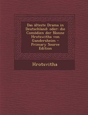 Book cover for Das Alteste Drama in Deutschland