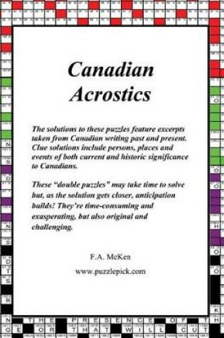 Cover of Canadian Acrostics