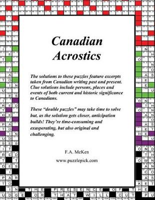 Book cover for Canadian Acrostics