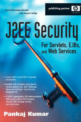 Cover of J2EE Security for Servlets, EJBs, and Web Services