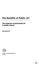 Book cover for The Benefits of Public Art in Britain