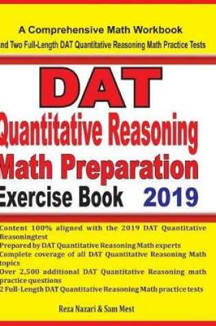 Cover of DAT Quantitative Reasoning Math Preparation Exercise Book