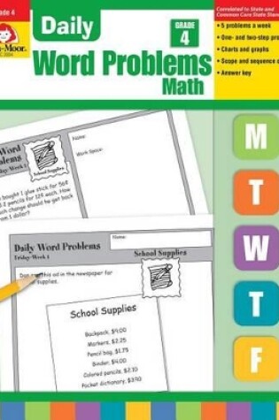 Cover of Daily Word Problems Grade 4.