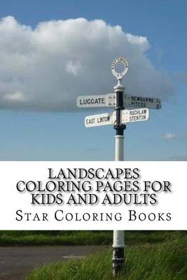 Book cover for Landscapes Coloring Pages for Kids and Adults