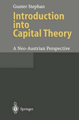 Book cover for Introduction Into Capital Theory