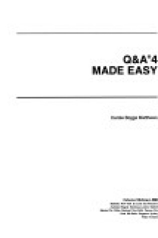 Cover of Q. and A. Made Easy