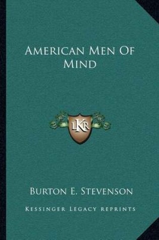 Cover of American Men of Mind American Men of Mind