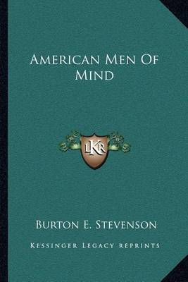 Book cover for American Men of Mind American Men of Mind