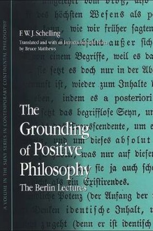 Cover of The Grounding of Positive Philosophy