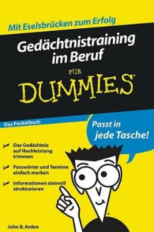 Cover of Gedachtnistraining im Beruf fur Dummies Das Pocketbuch