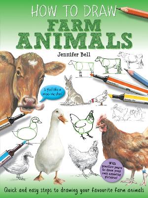 Book cover for How To Draw: Farm Animals