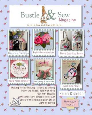 Book cover for Bustle & Sew Magazine March 2014