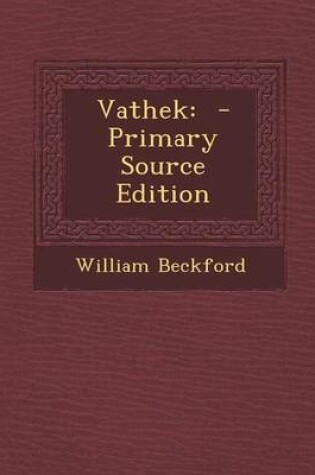 Cover of Vathek