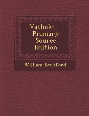 Book cover for Vathek