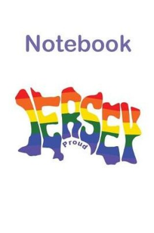 Cover of Jersey Channel Islands LGBT Gay Pride Map Notebook