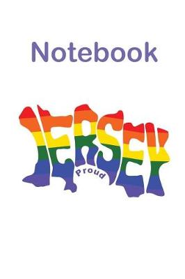 Book cover for Jersey Channel Islands LGBT Gay Pride Map Notebook