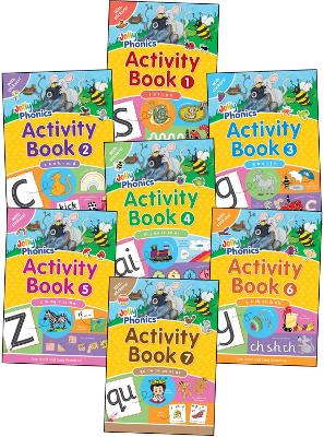 Book cover for Jolly Phonics Activity Books 1-7