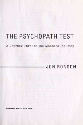 Cover of The Psychopath Test