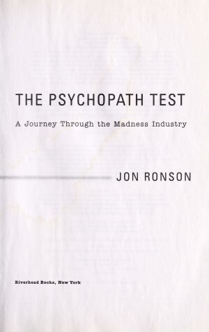 The Psychopath Test by Jon Ronson