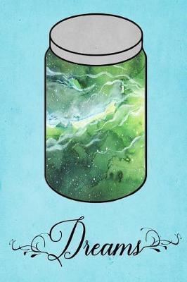 Cover of Dream Journal - Bright Green Watercolor Dream Jar (Turquoise)