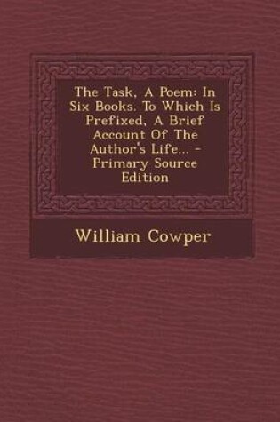Cover of The Task, a Poem