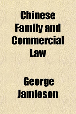 Book cover for Chinese Family and Commercial Law