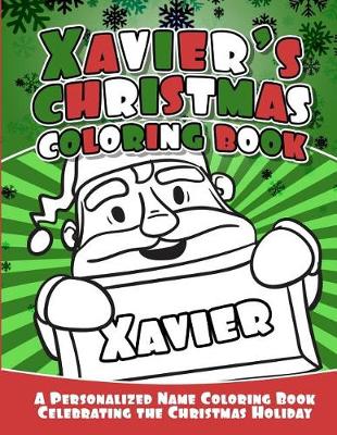 Book cover for Xavier's Christmas Coloring Book