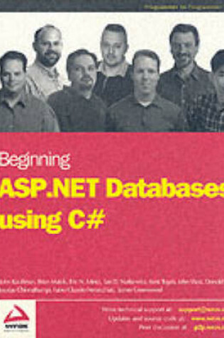 Cover of Beginning ASP .NET Databases Using C#