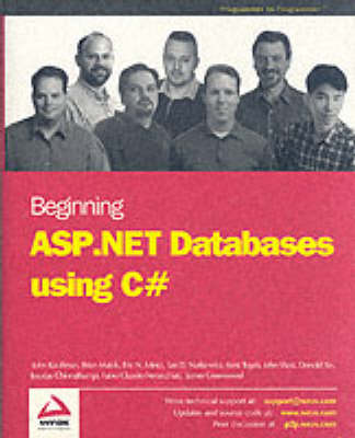 Book cover for Beginning ASP .NET Databases Using C#