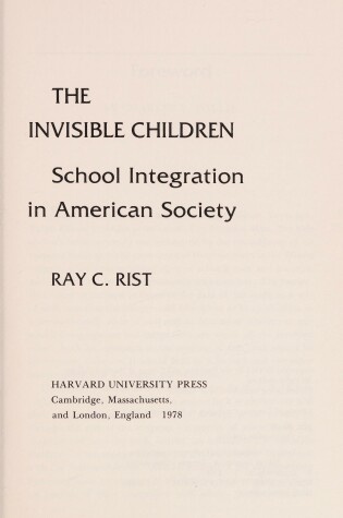 Cover of Invisible Children