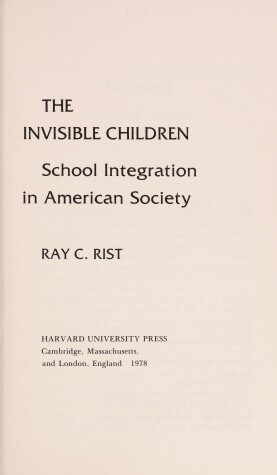 Book cover for Invisible Children