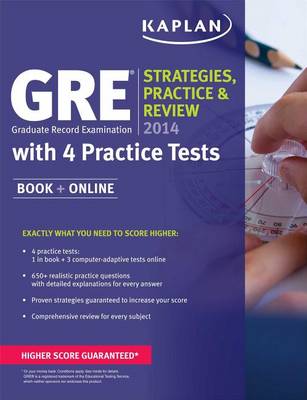 Book cover for Kaplan Gre 2014 Strategies, Practice, and Review with 4 Practice Tests