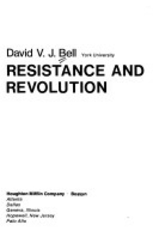 Cover of Resistance and Revolution