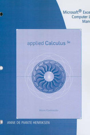 Cover of Microsoft (R) Excel (R) Computer Lab Manual for Waner/Costenoble's Applied Calculus, 5th