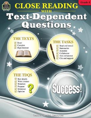 Book cover for Close Reading Using Text-Dependent Questions Grade 4