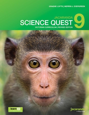 Book cover for Jacaranda Science Quest 9 for Victoria Australian Curriculum 1e (revised) learnON & print