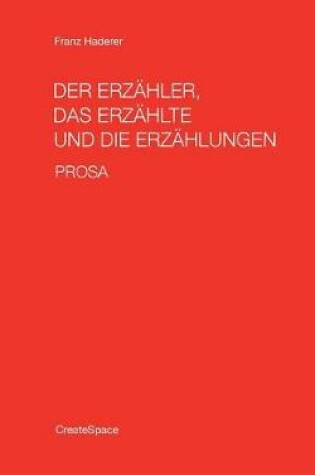 Cover of Der Erzaehler, Das Erzaehlte Und Die Erzaehlungen