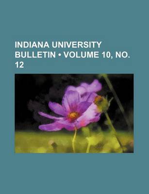 Book cover for Indiana University Bulletin