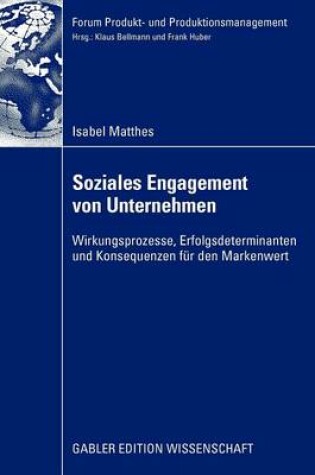 Cover of Soziales Engagement von Unternehmen